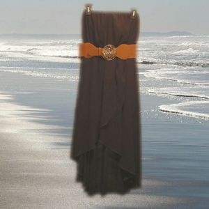 "Madmadele"  Strapless High-low Dress